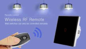 Buy cheap 433RF Wireless Remote Control Switch 1gang 0 - 20 Meters Smart Wall Light Switch product