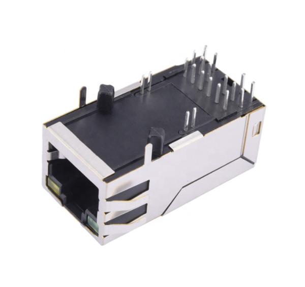 Quality PBT Black Housing Magnetic EMI RJ45 Ethernet Connector Tab Up for sale