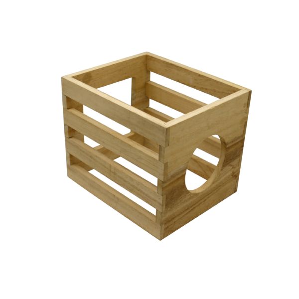 Square shaped wooden bread box / wooden bread tray