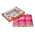 Premium Printed Chocolate Boxes With Removable Tray And Transparent Pvc Viewing