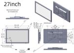 27 Inch All In One Computer Touchscreen Android Embedded Industrial Panel