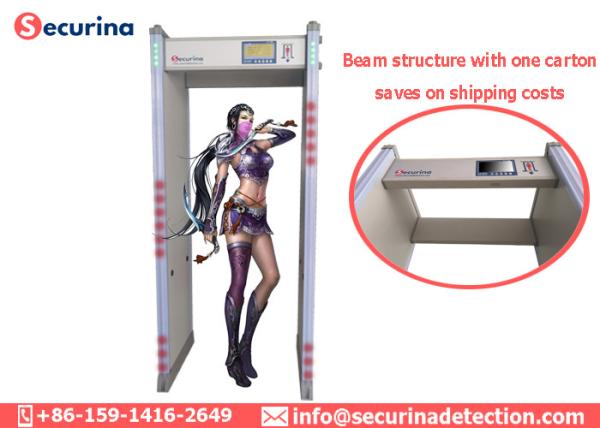 Quality 300 Sensitivity Optional Metal Detector Security Gate With Tamper Proof Function for sale