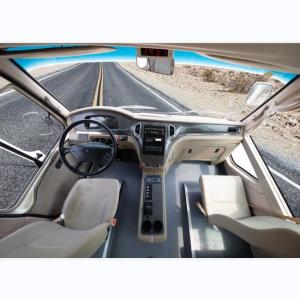 19 Seats Cummins Diesel Engine Coaster Buses 6m with Leaf Spring Front Engine