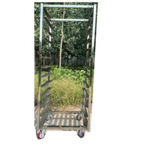 304 Bakery Stainless Steel Tray Rack Trolley For Canteens Hotels