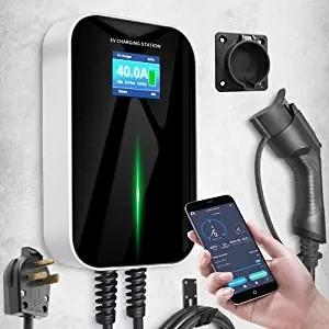 China 7kw AC Wall Mounted EV Charging Station With 2 Wallbox on sale