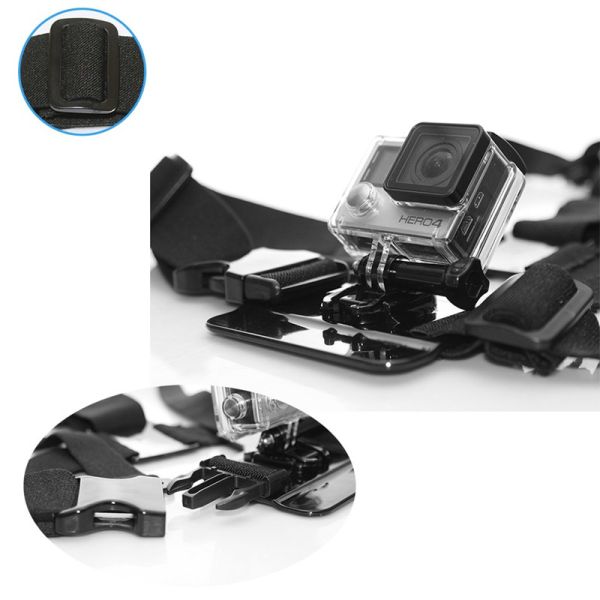 Adjustable Chest Strap For GoPro Hero 4 3 3+ 4 Session SJCAM SJ4000 SJ5000 Xiaoyi 4K h9 Go Pro Accessories