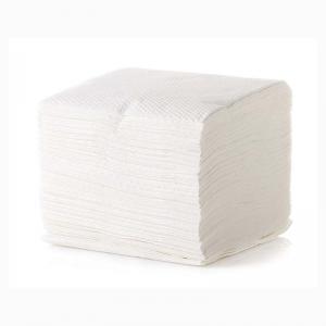 China 3 Ply Folded White Paper Napkin Tissue For Party Camping Picnics on sale