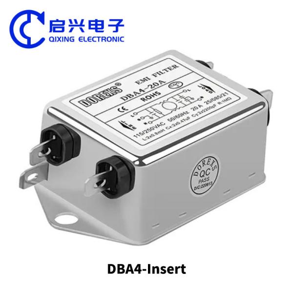 Quality Single Phase EMI Power Filter 220V DBA4 Series Current 20A-30A for sale