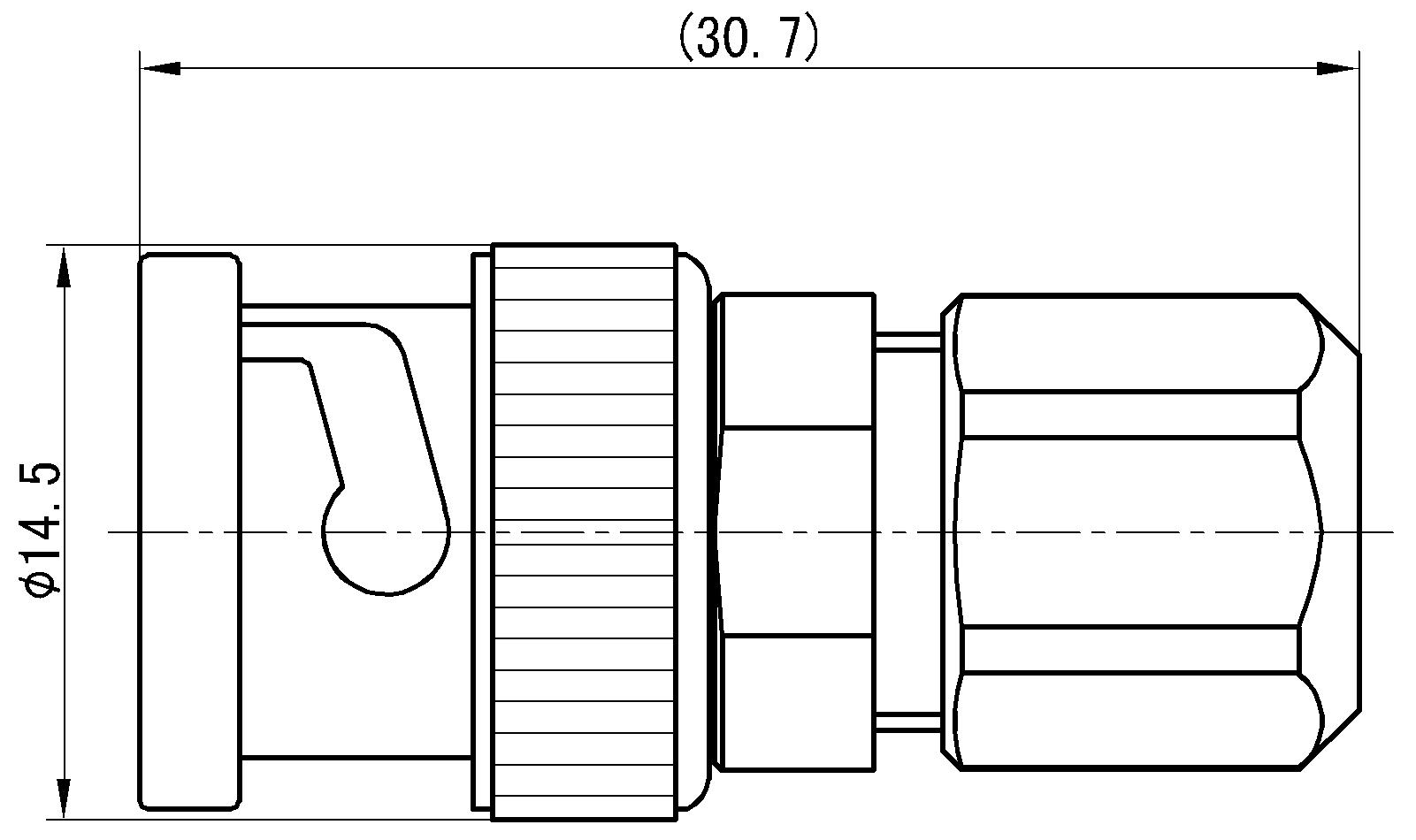 BNC Male RF Coaxial Connector – Compatible with RG316/U Cable
