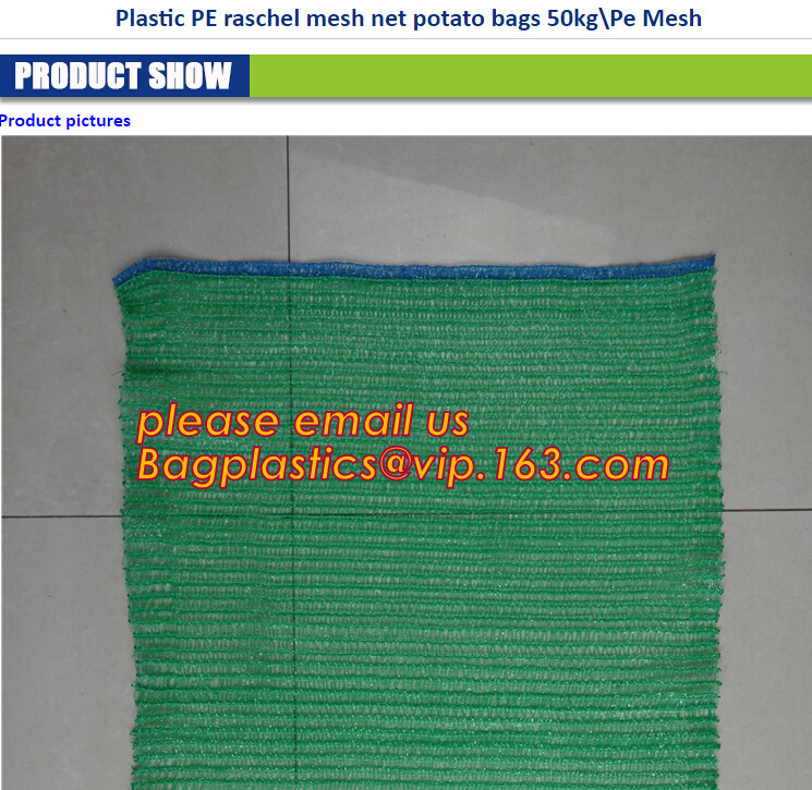 pp tubular fruit net sack, Customize all colors and sizes potato onion mesh raschel bag,Raschel knitting PE mesh vegetab