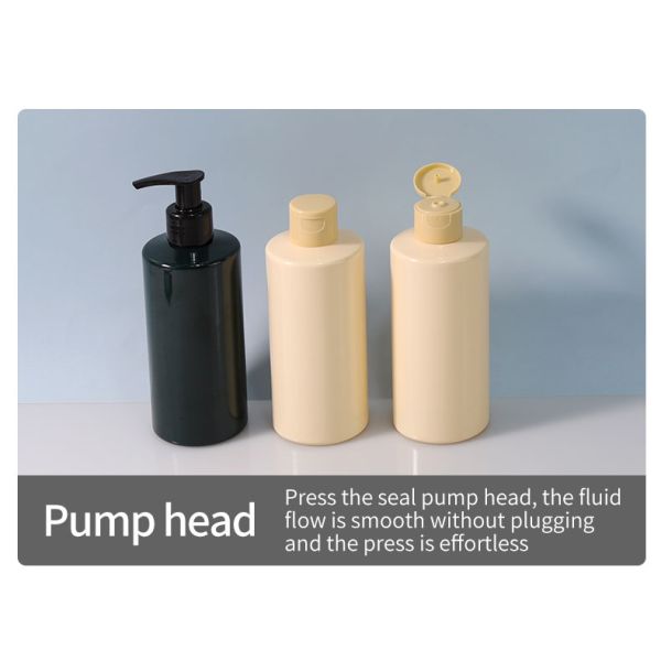 300ml 500ml PET Bottles Cosmetic Body Wash Bottle For Skincare Necessities