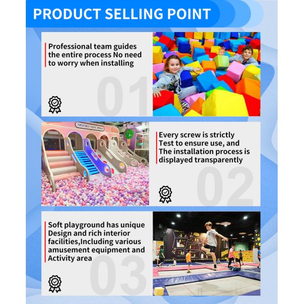 Kids Family Entertainment Center Indoor Soft Playground Children Entertainment Equipment Soft Playground Park