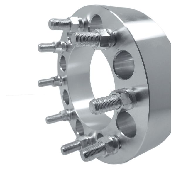 Silver Dually Car Wheel Spacers Non Hubcentric Type For Wheel Adapters