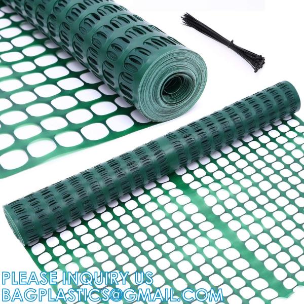 Reusable Netting Safety Fences Roll with Zip Ties, Durable Temporary Pool Fence