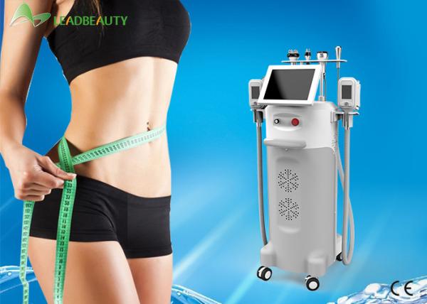 Quality Cavitation RF Cryolipolysis Slimming Machine 5 handles Cryotherapy Equipment for sale