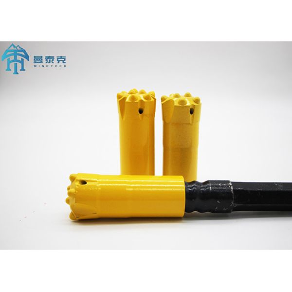 High Wear-Resistant Tungsten Carbide Thread Button Bit with High Toughness Alloy Steel and Flat Face Design