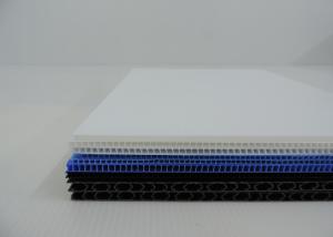 Safe ESD Corrugated Plastic Sheet , Fluted Polypropylene Plastic Cardboard