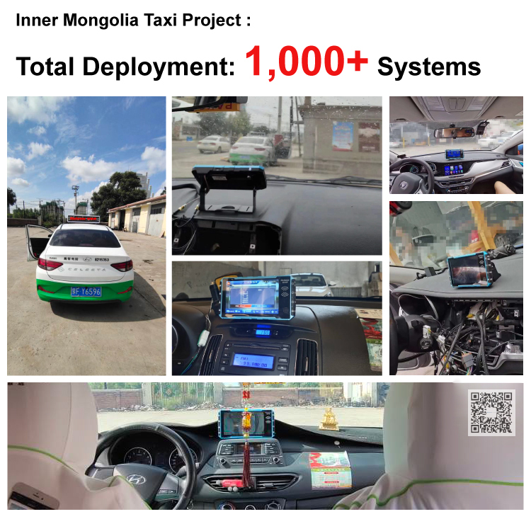 Taxi Monitoring Car Video DVR 4 Channels GPS 4G WiFi AEBI LCD Display 1024*600 Resolution