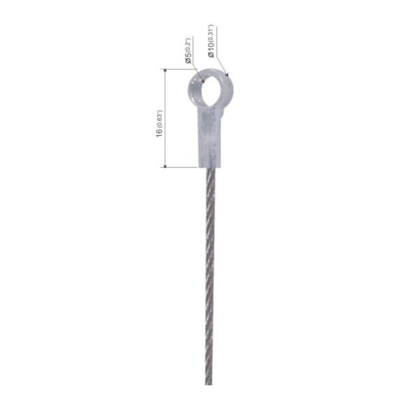 Quality Galvanized Wire Rope Cable Swage fittings Copper Terminals YW86027 for sale