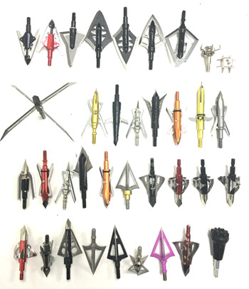 Fixed 2 Blade Broadheads 125 Grain Welding Head For Wood Arrow Archery