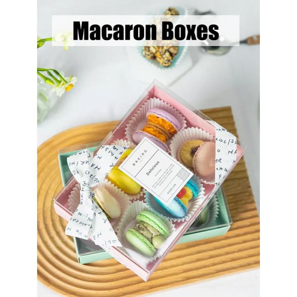 Recyclable Macaron Biscuits Box Packaging Cake Chocolate Box