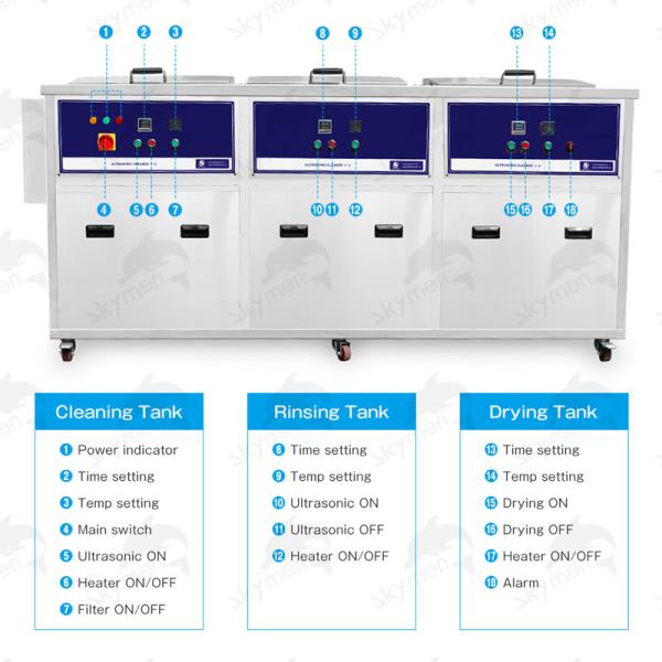 Quality 540L 10800W Ultrasonic Instrument Cleaner Dpf SUS Skymen JP-3216GH for sale