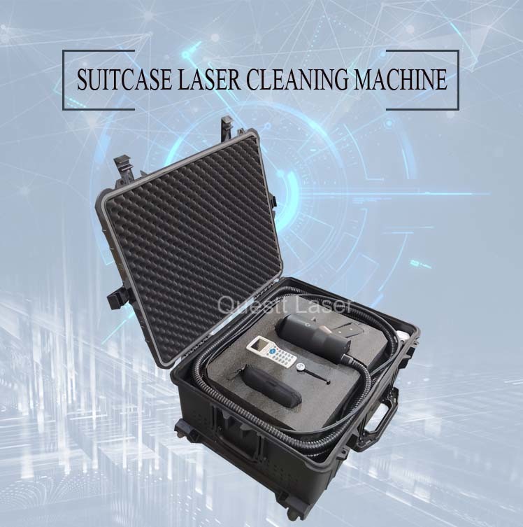 Suitcase 100W Handheld Laser Rust Removal Machine With Bluetooth Controller