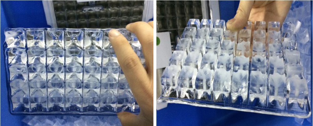 SS304 Ice Maker Machine , R134A Square Ice Cube Maker