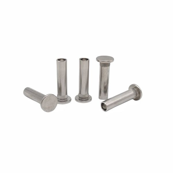 Factory Wholesale Custom Flat-Headed Semi-Hollow Rivet Non-Riveted Steel Serrated Rivet Non-Standard Screw.