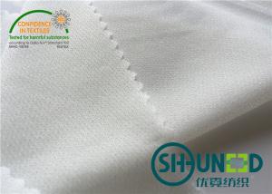China 100% Polyester Interlining Fabric , 75D * 75D Interlining Material on sale
