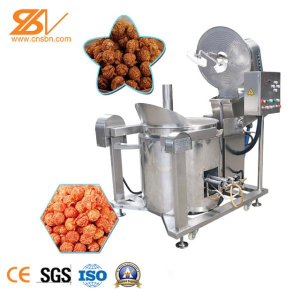Quality Safety Popcorn Production Line 80L Loading Capacity One Year Warranty for sale