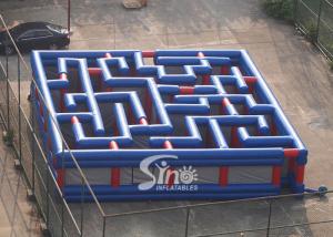 China Custom made giant outdoor amusing inflatable maze for kids N adults challenge activities on sale