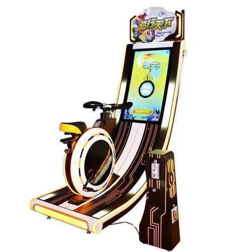 Quality Amusement Park Cycles Sports Game Machine / Fun Indoor Cycling Simulator for sale