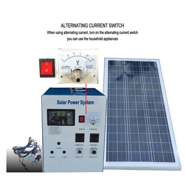 5kw Off Grid Home Solar Power Systems 8hrs Black / Blue Exquisite Appearance