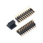 Gold Plating 2.0 Mm Pitch Header SMT 2 Row Pin Header 90 Degrees
