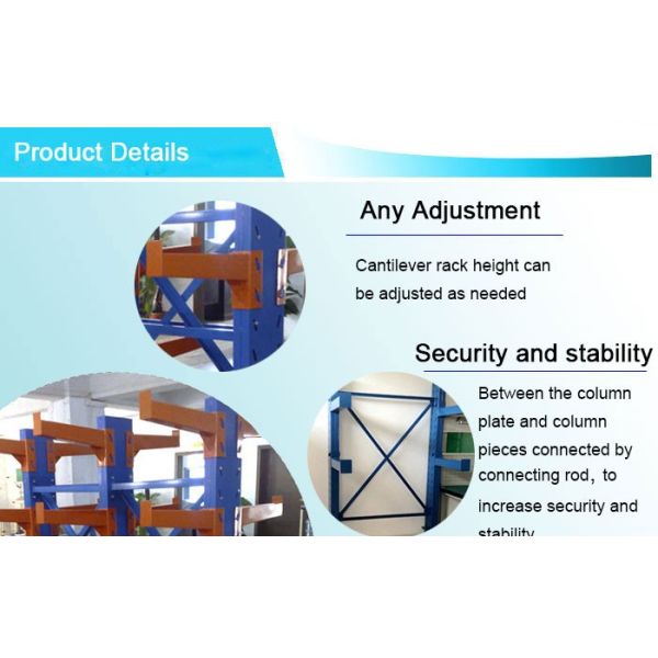 Warehouse Steel Cantilever  Rack