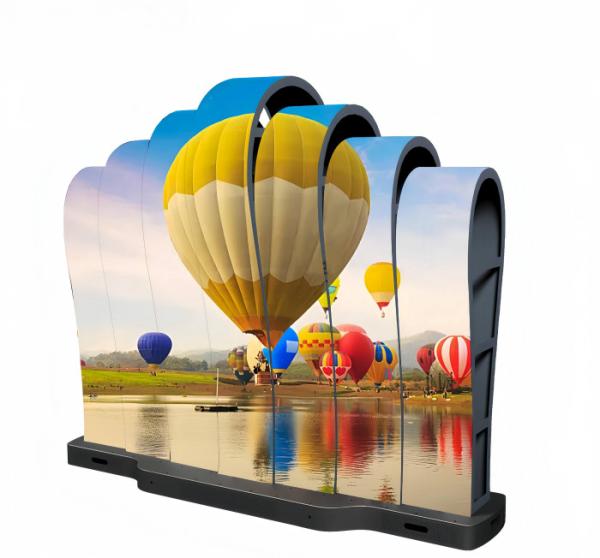 Quality Indoor Flexible LED Panel Cylinder Column Soft LED Screen P1.875 P2 P2.5 P3 Curved LED Display Module for sale