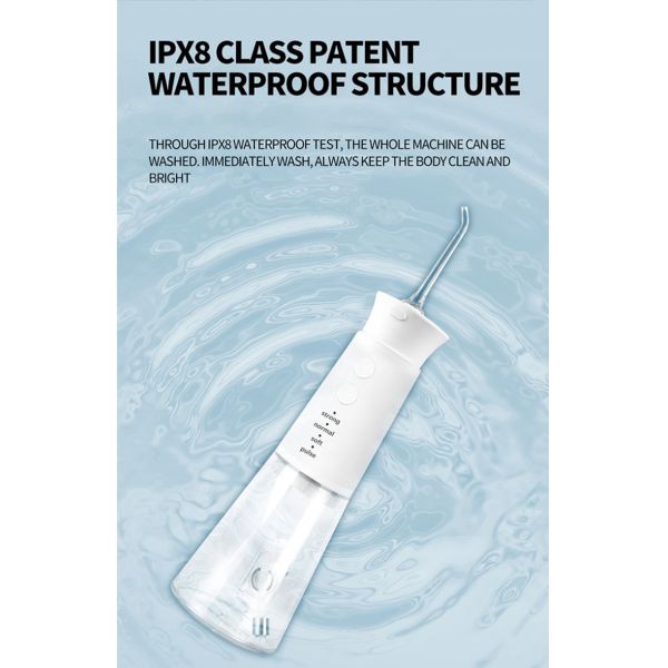 Professional Oral Dental Cordless Oral Care Irrigator Machine Water Flosser Portable Dental Flosser