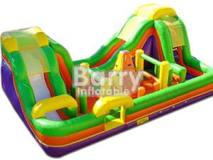 Buy cheap Outdoor Inflatable Bouncy Obstacle Course Combo Slide With Small Climbing Wall product