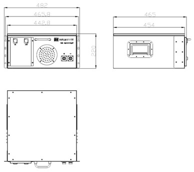 High Power UPS Battery Pack , LFP Battery Pack 300Ah 482.0mmX555.0 MmX 220.0mm