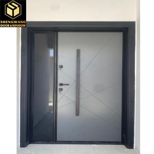 China Mortise Lock Glass Aluminium Hinged Door Hotel Hinged Patio Doors on sale