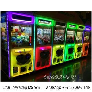 Buy cheap luminous Heart Pattern Glitter Colorful illuminated Coin Operated Arcade Games Doll Cranes Claw Machine product
