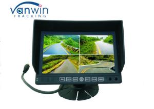 Buy cheap 7 Inch Widescreen LCD Monitor 4ch DVR with stand mount and quad images for Van / Truck product