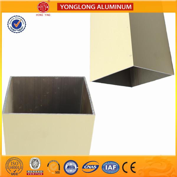 Rectangle Powder Coated Aluminium Extrusions / 6063 6063A Aluminum Window Frame