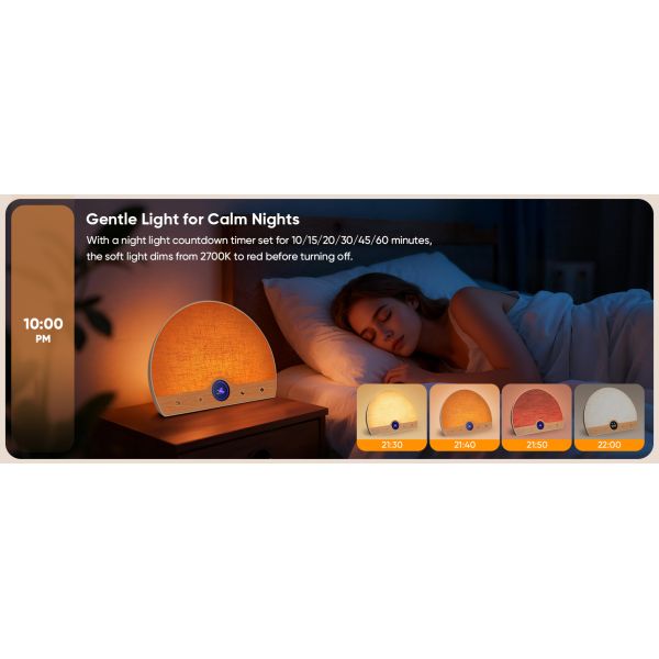 Wake-Up Light Alarm Clock user interface