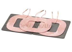 Buy cheap 3 Coils Stand Custom Qi Transmitter Coil With Ferrite For Galaxy Phone product