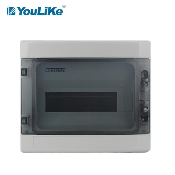 Quality 12 ways IP65 Waterproof and Dustproof Distribution Box MCB BOX ABS PC Material for sale