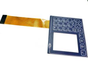 Buy cheap FPC Copper Circuit Waterproof Flexible Membrane Switches With LED Mounting And ZIF Connector product