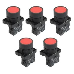 Buy cheap 600v 10Amp 1 Nc N/C Red Momentary Push Button Switch Panel Mount BE102 product