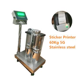 Quality WF3040-6005 60Kg/5g Electronic STAINLESS STEEL Weight platform scale 30*40CM Bench Scale with indicator 220VAC for sale